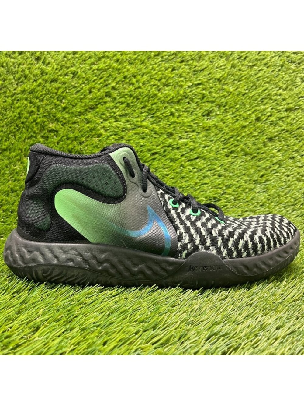 Nike KD Trey 5 Mens Size 9 Black Green Blue Athletic Basketball Shoes Sneakers